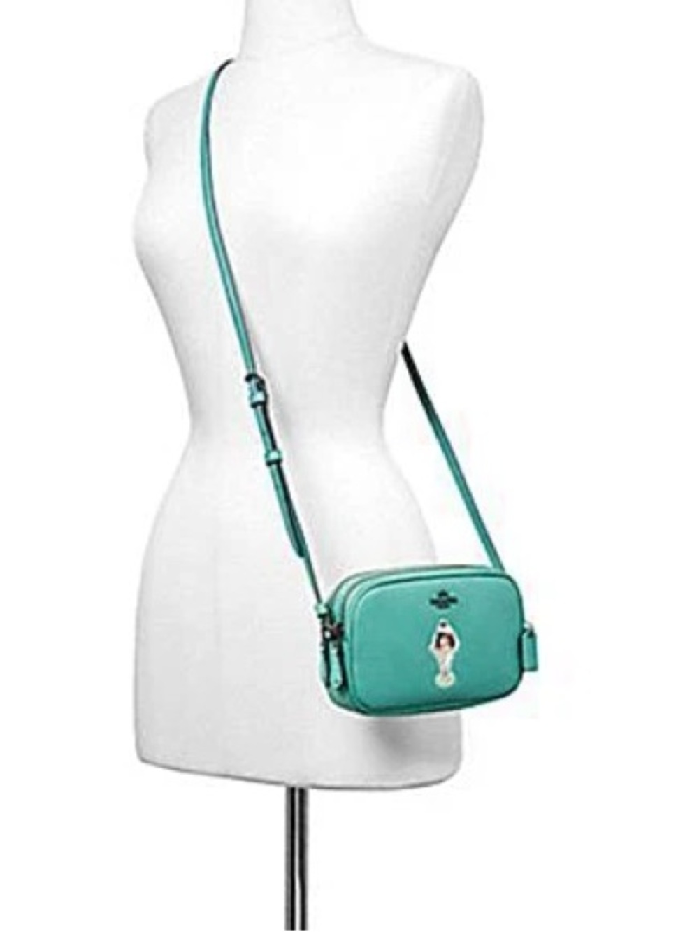 Coach Leather Crossbody Pouch with Ice Cream Motif (Style F25845)